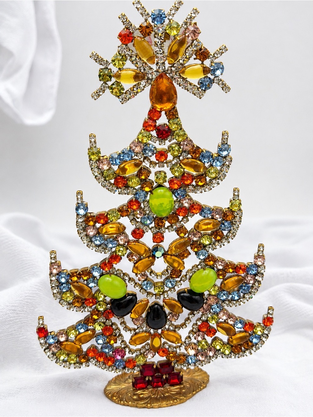 Vintage Czech Glass Tree  Dazzling it Glows